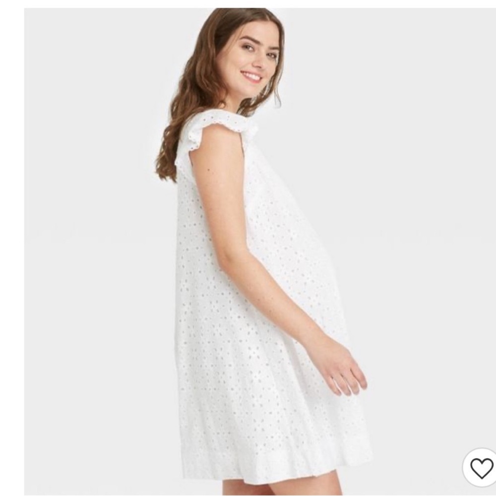 The Nines by Hatch White Eyelet Dress Small